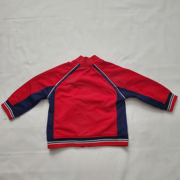 Wonder Kids Infant Boys Red/Blue Full Zip Front Varsity Jacket Size 18 Months - Picture 5 of 7